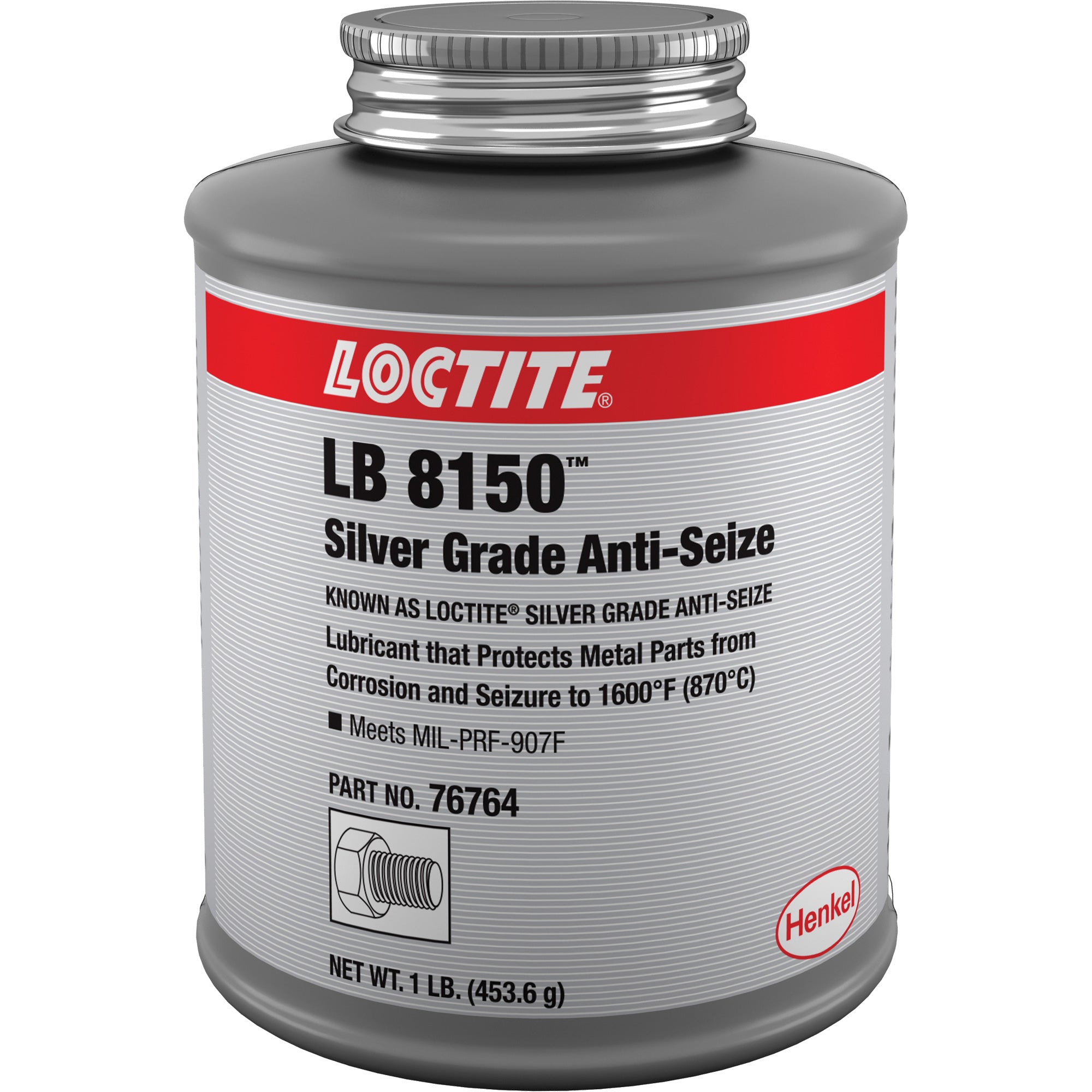 Loctite - Silver Grade Anti-Seize, Brush Top Can, 1600°F (871°C) Max. Temp.